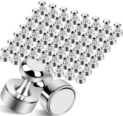 55Pcs Fridge Magnet, Refrigerator Magnets Small Rare Earth Magnet s for Whiteboard Magnets, Strong Push Pin Magnets for Classroom, Office and Dry Erase, Magnetic Decorative