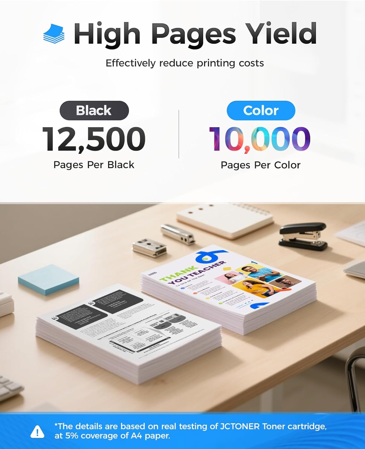 508X Toner Cartridge Set 4-Pack High Yield Replacement for HP 508X 508A CF360X CF361X CF362X CF363X Color Laserjet M552dn M553dh M553dn M553n M553x MFP M577dn M577f M577c M577z Printer Ink Black Copy