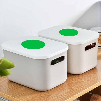 PARLAIM 2" Color-Code Circle Dot Labels in Dispenser Box, 500 Green Colored Stickers, 2 inch Diameter for Inventory Package Box Office School