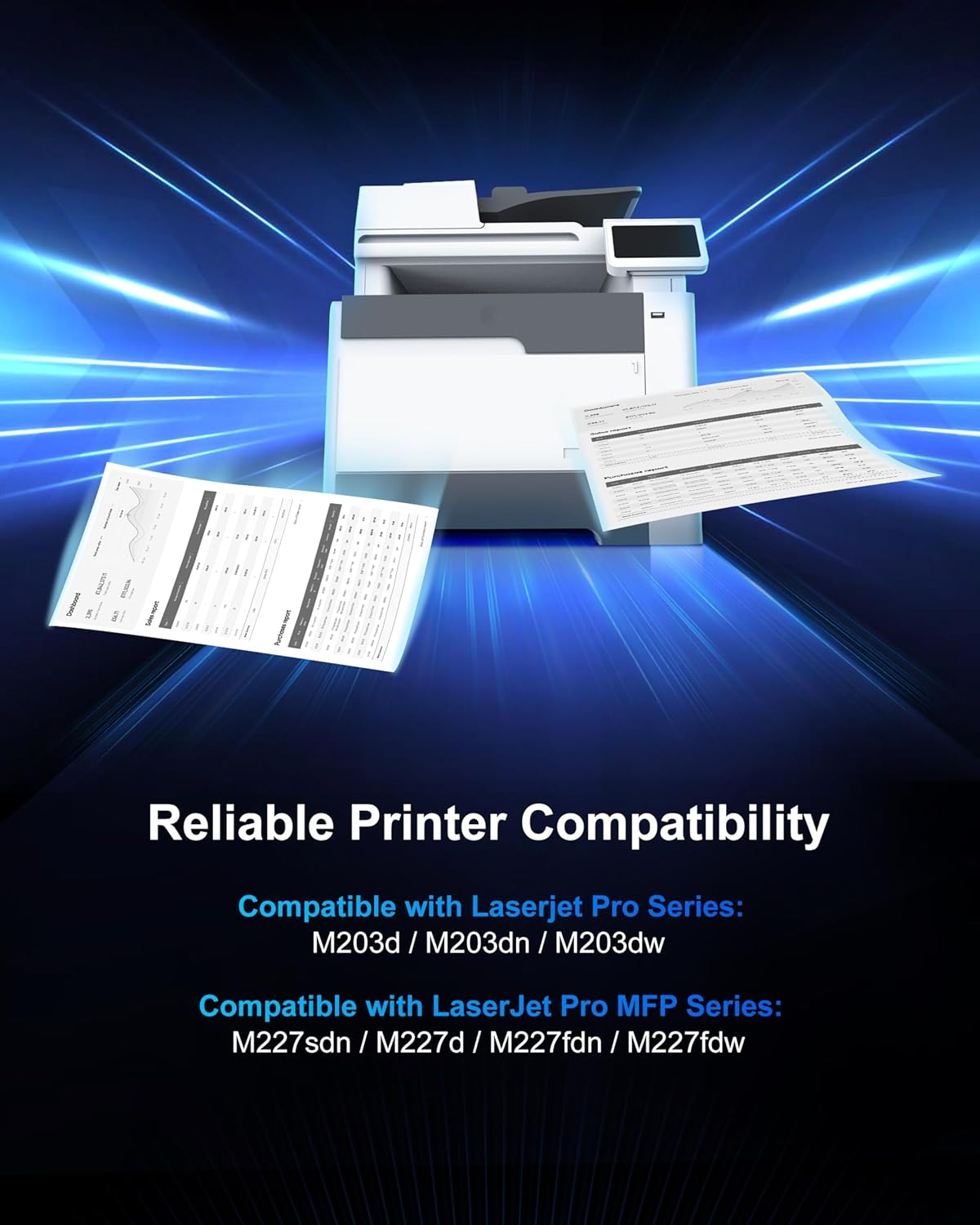 30X High Yield Black Toner Cartridge Compatible Toner Cartridge Replacement for HP 30X 30A CF230X CF230A Compatible with HP Laserjet Pro MFP M203dw M227fdw M227fdn M203d M203dn M227sdn, 2 Pack (Black)