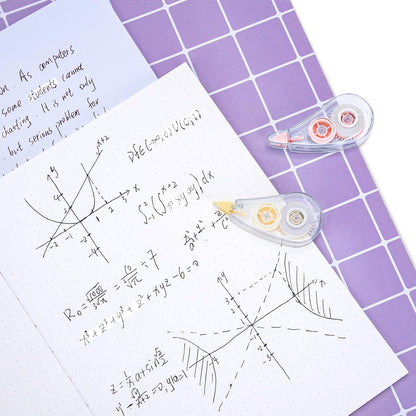 6 Pcs Colorful Core Correction Tape, 18.04 Ft White Wrong Out Tear-Resistant Bulk, Instant Corrections Easy To Use Applicator for School, Office, Note Taking, Journal (Tape Width 0.2 in)