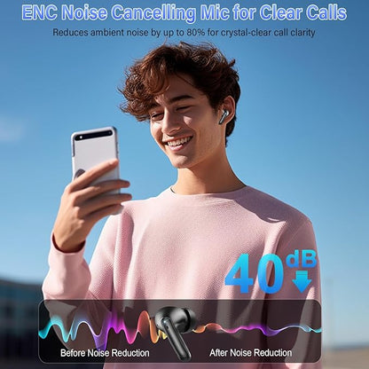 AI Translation Earbuds Real Time with Audio and Video Calls, 164 Language/7 Translation Modes Translator Earbuds Bluetooth 5.4 with APP, 48H AI Ear Buds Translator Device for Business/Learning/Travel