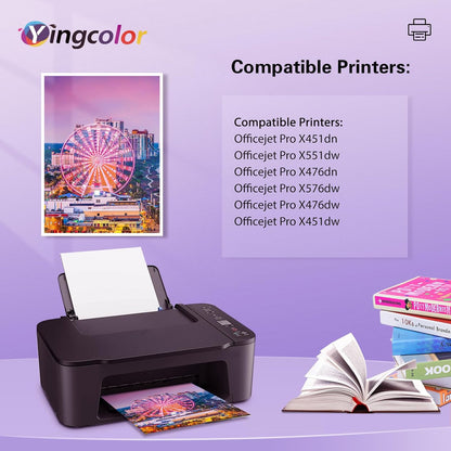 971XL 970XL Ink Cartridges Replacement for HP Ink Cartridges 970 971 Compatible with HP X576dw X476dw X476dn X551dw X451dn X451dw Printer-(970xl 971xl Ink bk c m y) 4 Packs