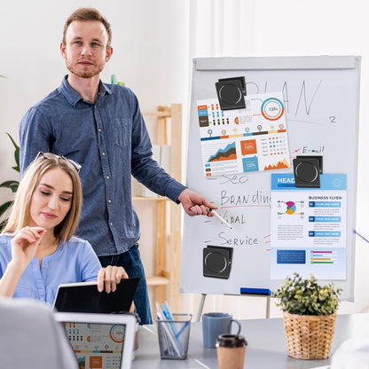 FINDMAG 2.2inch Extra Large Magnetic Clips, Magnet Clip Heavy Duty, Strong Magnet with Clips for Fridge, Whiteboard, Classroom, Kitchen, Home (Black, Pack of 8)