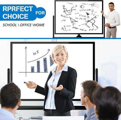 Large Dry Erase Board 48 x 36 Magnetic Non-Foldable Whiteboard with Stand Portable Mobile Rolling Double Sided with Wheels for Office Home Classroom