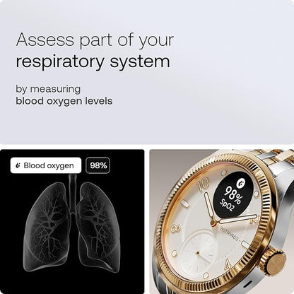 WITHINGS Scanwatch Nova Brilliant - Health Hybrid Smart Watch for Men & Women - SPO2, Temperature Monitoring, Sleep, Respiratory Health, Cycle Monitoring, 30-Day Battery Life, Apple iOS/Android