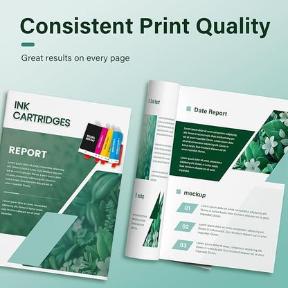 923e 923 923XL Ink Cartridges Combo Pack: Replacement for HP 923XL 923 Ink Cartridges for Printers OfficeJet Pro 8130e 8135e 8138e 8125 8120 8122 8124 (4 Pack Black Cyan Yellow Magenta with Chip)