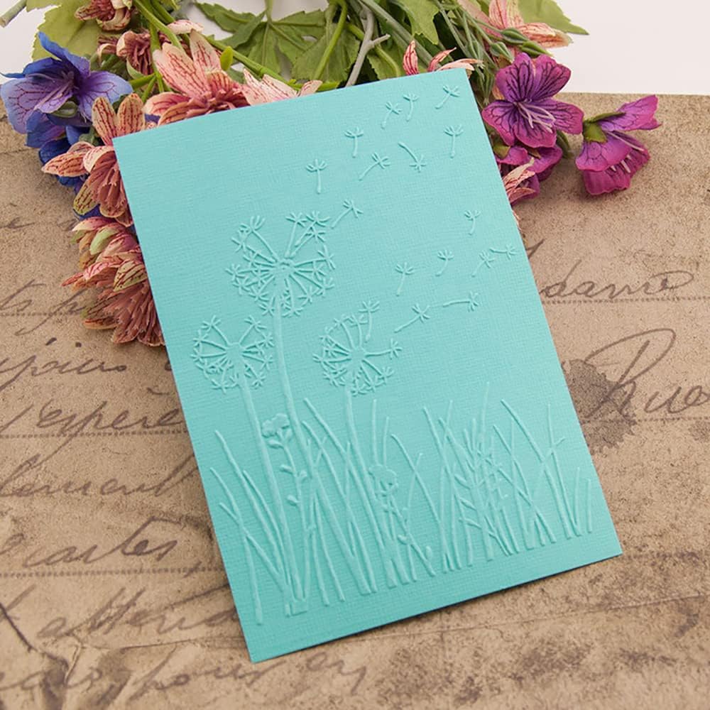 6Pcs Flower Snowflake Plastic Embossing Folder DIY Craft Template Molds Stamp Stencils Scrapbook Paper Cards Photo Album Making Tools Embossing Folders Handmade Art Craft Supplies Decorating Mold