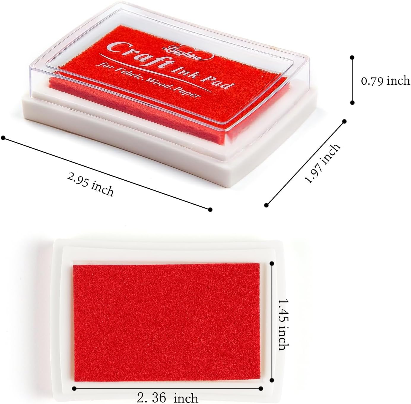 Craft Ink Pad Stamps Partner DIY Color,15 Color Craft Ink Pad for Stamps, Paper, Wood Fabric (Pack of 15)