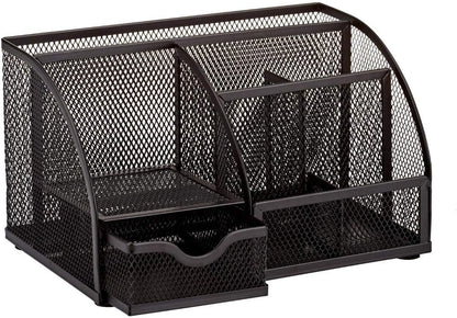Annova Desk Organizer Wire Mesh 3 Tier Sliding Drawers Paper Sorter/Multifunctional/Premium Solid Construction for Letters, Documents, Mail, Files, Paper, Kids' Art Supplies (Gold)