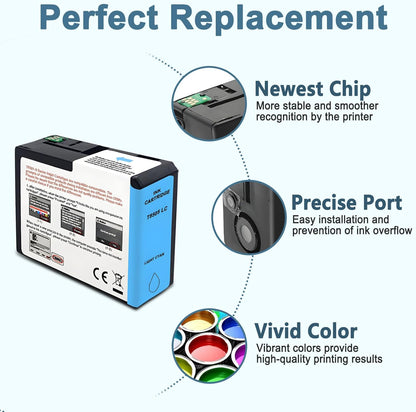 T850 Ink Cartridge T8505 T850500 Remanufactured Work for SureColor P800 (1-Pack, Light Cyan)