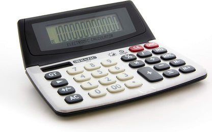 BAZIC 12-Digit Dual Power Desktop Calculator with Adjustable Display (3012)