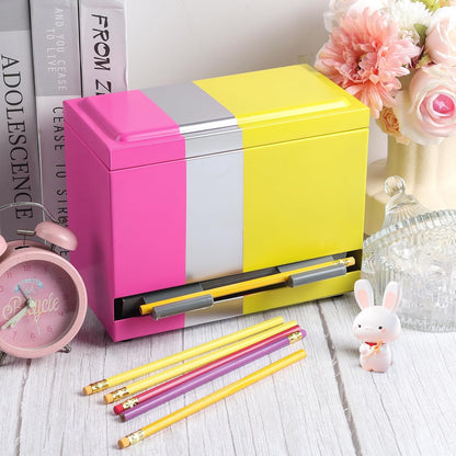 Pencil Dispenser for Classroom - Stainless Steel Pencil Dispenser Organizer Teachers Classroom Supplies Storage for Office, School Teacher Must Haves for Organization