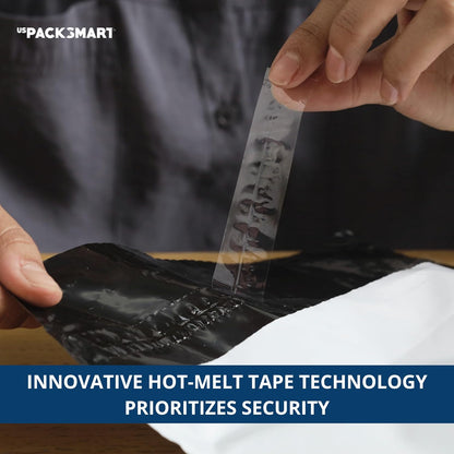 Opaque Plastic Deposit Bags 10"x13" | Secure Bank Deposits, Cash Handling or Safe Currency Transportation | Sequential Barcodes | Tamper-Evident, Tear-Off Receipt for Security | 100-Pack