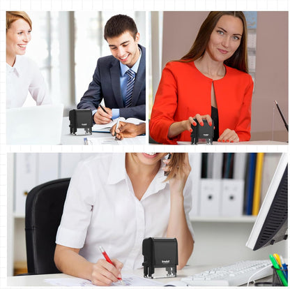 Yaomiao 6 Pieces Replacement Ink Cartridge Compatible with Trodat 6/4913 Printy 4913 Black Refill Ink Pad for Self Inking Stamps