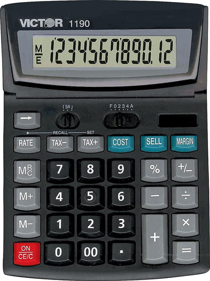 Victor 1190 Executive Desktop Calculator, 12-Digit LCD