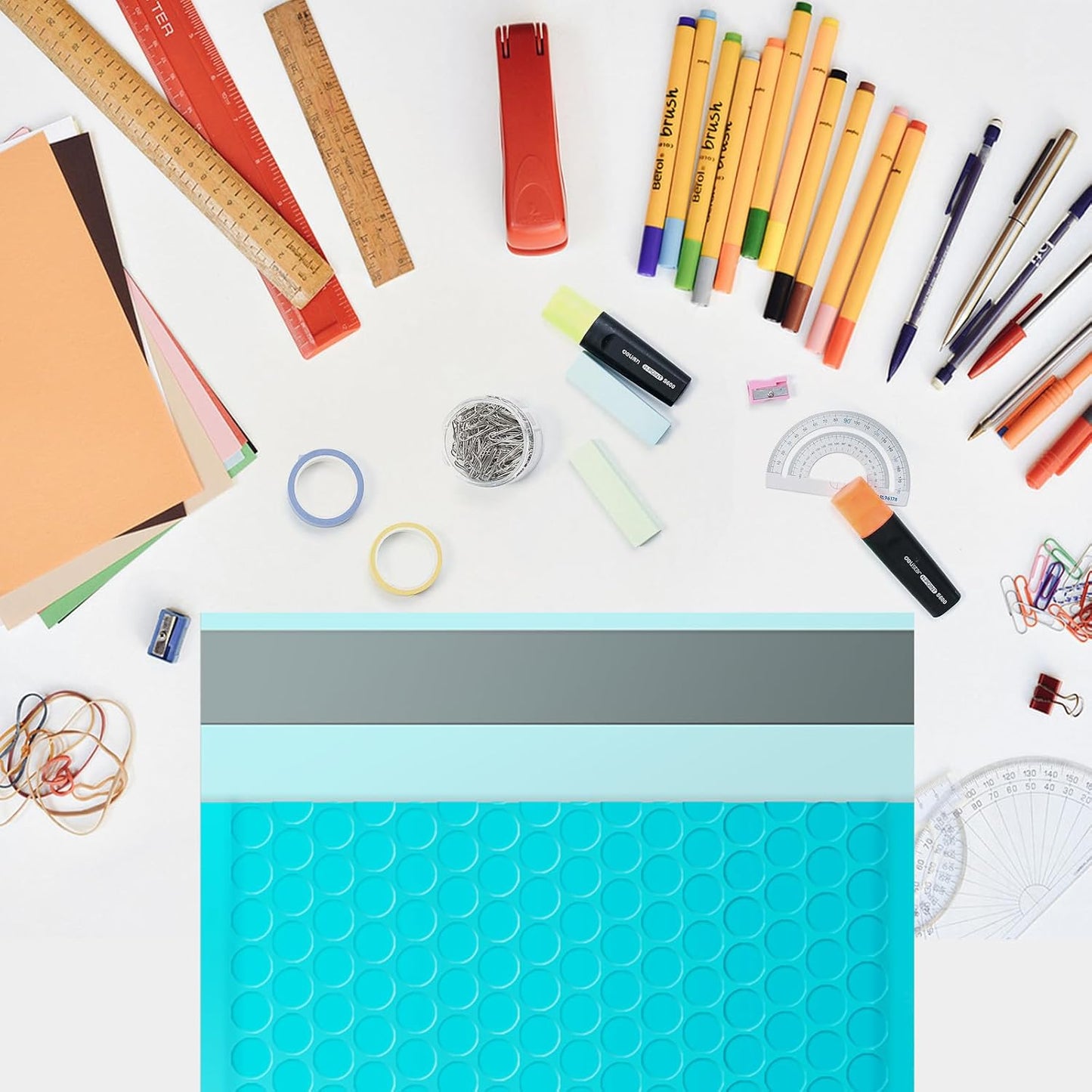 Bubble Mailers 8.5x11inch 40Pack Teal Bubble Mailers Self-Seal Padded Mailing Envelopes Bubble Opaque Padded Mailer for Small Businesses to Package and Mail Jewelry Cosmetics#2