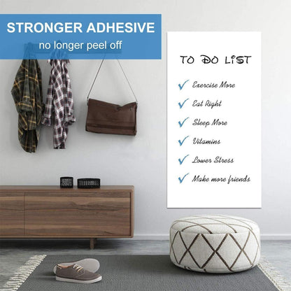 AFMAT PP06 White Board Wallpaper, Whiteboard Roll, Stick on White Boards for Wall, 1.5x11ft Peel and Stick Dry Erase Roll, Stain-Proof, Super Sticky Whiteboard Sticker for Wall/Table/Door, 2 Rolls