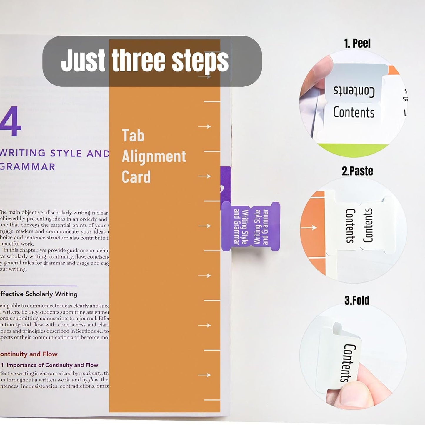 Index Tabs for Publication Manual 7th Edition - Book Not Included - Laminated, Color-Coded Tabs with Blank Options for Easy Reference and Organization