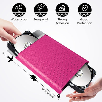 Fuxury Bubble Mailers 6x10" Pink Padded Envelopes 9600Pack Strong Adhesion Thick Padded Mailers for Small Business Mailing Small Items,Jewelry,Makeup