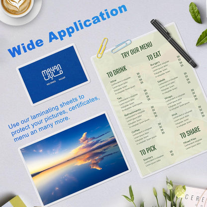 600 Pack Laminating Sheets, 5Mil 9" x 11.5" Laminating Pouches，5Mil Clear Thermal Lamination Sheet Paper for Laminator, Holds 8.5 x 11 Inch Sheets