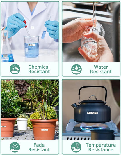 10-Pack 12 mm 0.47" Black on White Compatible for Brother Tze-231 Tz231 P Touch Label Tape 12mm 0.47" Laminated White Tze Tz Tape 1/2" for PT-D210 PT-D202 PT-D220 PTD410 PTD600 PTD400 PT2430