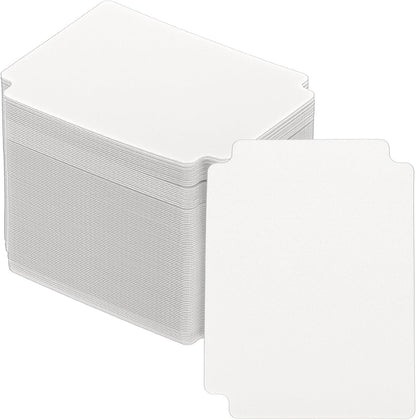 PATIKIL Trading Card Dividers, 100 Pcs Index Card Football Card Sorter Storage Boxes Organizer Tray Accessories for Sports Game Baseball Card, White