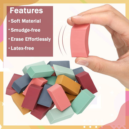 150 Pcs Boho Classroom Decor Erasers Bulk Colorful Pencils Erasers for Students Artists Drawing Writing for School College Classroom Home Office Supplies