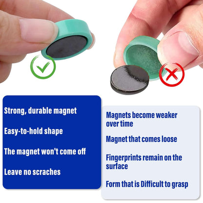 40 Pack Small Fridge Magnets,20MM Colorful Round Magnets for Whiteboard, 8 Colors Refrigerator Magnet,Small Cute Magnet for Decorative Locker Kitchen Office