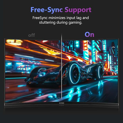 Z-Edge 27 inch Curved Gaming Monitor, FHD 1080P 200Hz 165Hz 144Hz Curved 1500R PC Monitor, MPRT 1ms Monitor, 350nits, 16.7M Colors, UG27 Frameless Bezel, 1X DP 1.4 Ports and 1X HDMI 2.0 Ports