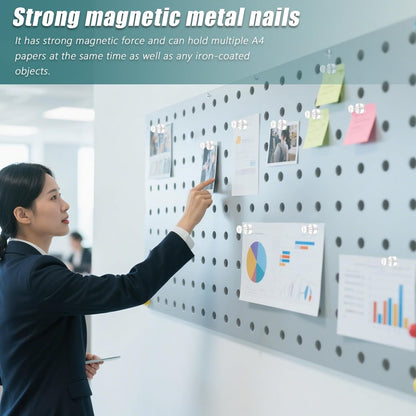 22 Pack Fridge Magnets Strong for Whiteboard, Push Pin Magnet, Refrigerator Magnet Small Strong Rare Earth Magnets for Office, Classroom, Kitchen, Home, White