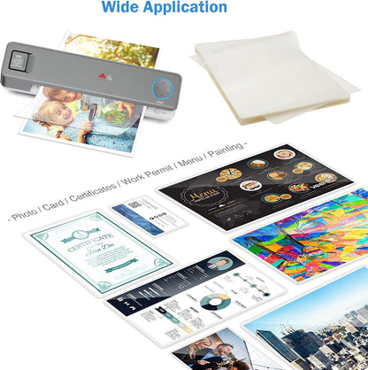 MPRT Laminating Sheets, 3 Mil Clear Thermal Laminating Pouches 8.9 x 11.4 Inches Laminate Sheets Paper for Laminator, 500-Pack