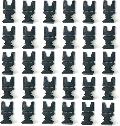 Metal POP Clip Sign Stand Holder, Bread Store Price Tag Card Holder, Advertising Display Clip Holder (Black, 30Pack)