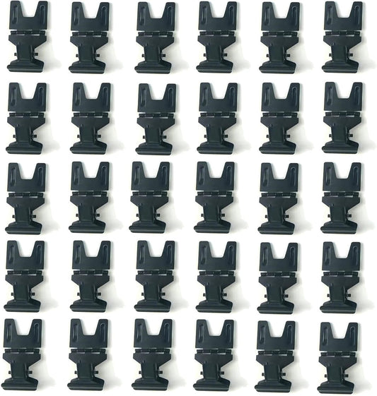 Metal POP Clip Sign Stand Holder, Bread Store Price Tag Card Holder, Advertising Display Clip Holder (Black, 30Pack)