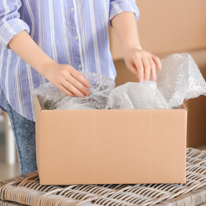 Metronic Bubble Cushioning Wrap 9 Pack 16 Inch x 324 FT, Dense Bubble Packing Air Wrap Clear Bubble Packing Roll for Shipping and Moving Supplies, Perforated Every 12"