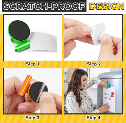 40 Pack Refrigerator Magnets with Clips, Fridge Magnets Whiteboard Magnet Clips, Teacher Classroom Must Haves,Manget Heavy Duty, Best for Photo Displays,Whiteboard,Refrigerator,Locker,Plant