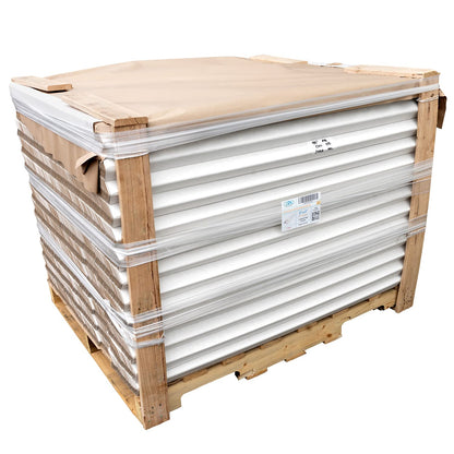 IDL Packaging Cardboard Edge Protectors 2" x 2" x 48", Full Pallet of 2800 pc, White - V-Board Reinforced Corner Protectors - Regular-Duty Cardboard Corners for Shipping