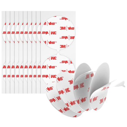 Made of 3M Double Sided Adhesive Pads VHB 2" Diameter 20 PCS Round White 4930 Heavy Duty Strong Adhesive Mounting Waterproof Foam Tape for Car Home Office Décor