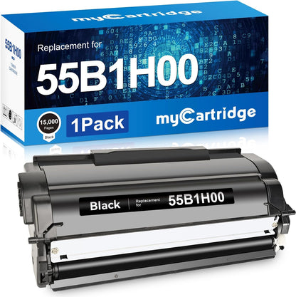myCartridge Remanufactured Toner Cartridge Replacement for Lexmark 55B1H00 Works for MS331 MS331dn MX331 MS431 MS431dn MS431dw MX431 MX432 MX331adn MX431adn MX431adw Printer (1 Black)