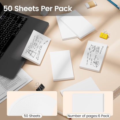 Index Cards 3x5 Inch, 300sheets, Flash Cards, Blank White Note Cards Paper For Studying, Schools Supplies, College, Office And Home Organization, Note Taking Supplies