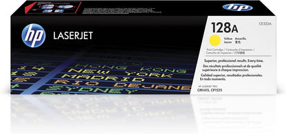 HP 128A Yellow Toner Cartridge | Works with HP LaserJet Pro CM1415 Color, CP1525 Color Series | CE322A