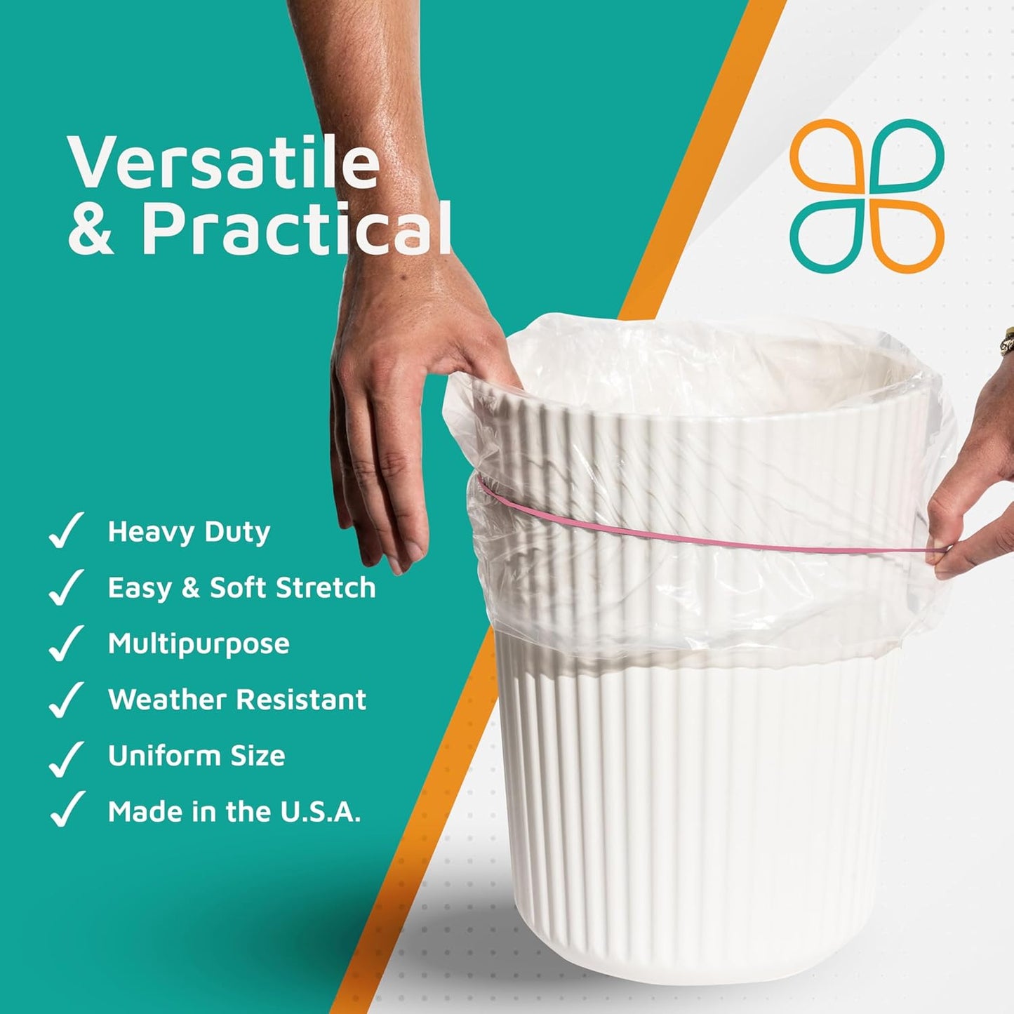 PlasticMill Pink Rubber Bands Size 33 (3 1/2" x 1/8") - #33 Colored Rubber Bands Office Supplies - Strong, Elastic Bands for Crafts, Balloon Garland, Cash, File Folders (100-Pack)