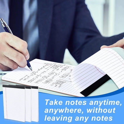 Gueevin 100 Pcs Legal Pads 5x8 Inch Note Pads Lined Small Notepads Bulk Wide Ruled Writing Paper 5 x 8 Mini Notebook for School, College, Office, Classroom Supplies, 40 Sheets (White)