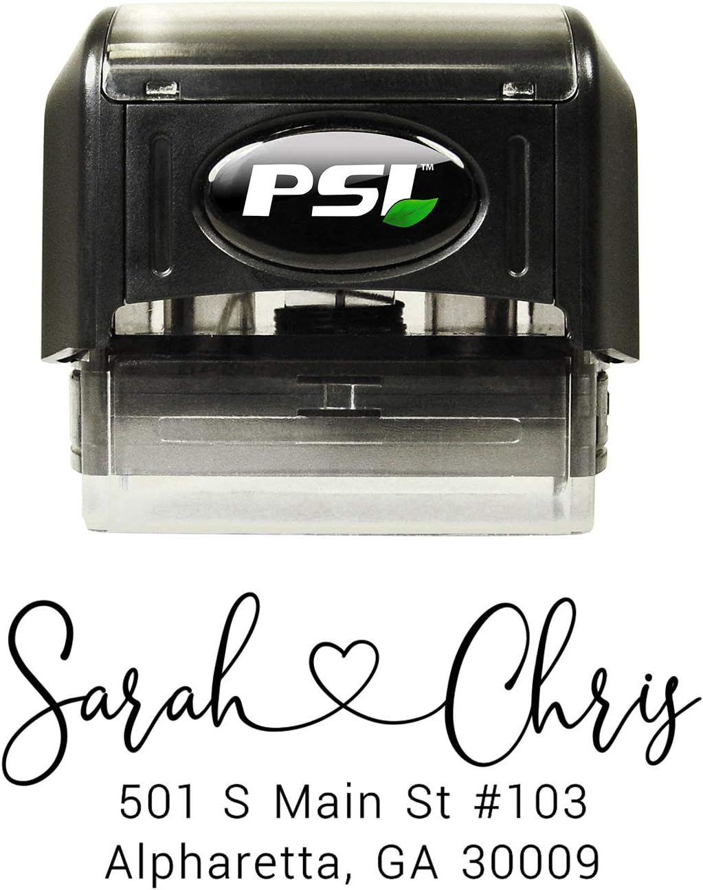 Address Stamp - Personalized Self Inking Return Address Stamper - Black Ink - Custom Wedding Stamp for Invitation Envelopes