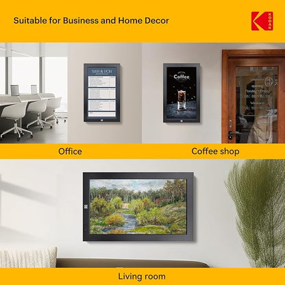 KODAK 17.3" X-Large WiFi Digital Picture Frame - 1920x1080 FHD IPS Display with 32GB Storage, Auto-Rotate, Remote Control, Wall Mountable, Compatible with Alexa, for Family