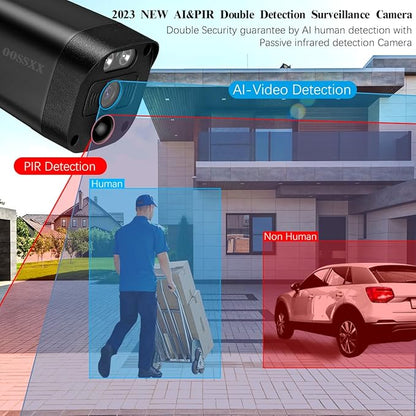(All-in-One 10.1" IPS 8MP Monitor) 2-Way Audio PoE Outdoor Home Security Camera System Wired Outdoor Video Surveillance IP Cameras System