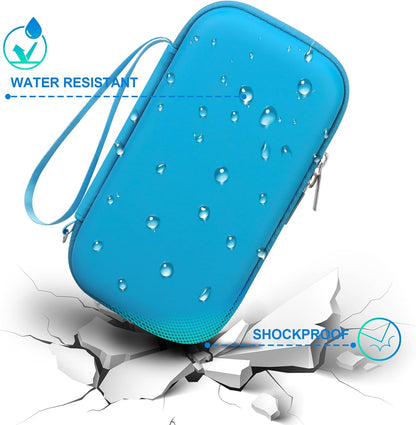 BOVKE Calculator Case for Texas Instruments TI-Nspire CX II CAS/CX II/CX CAS/CX Color Graphing Calculator and More - Extra Mesh Pocket for USB Cables and Other Accessories, Blue