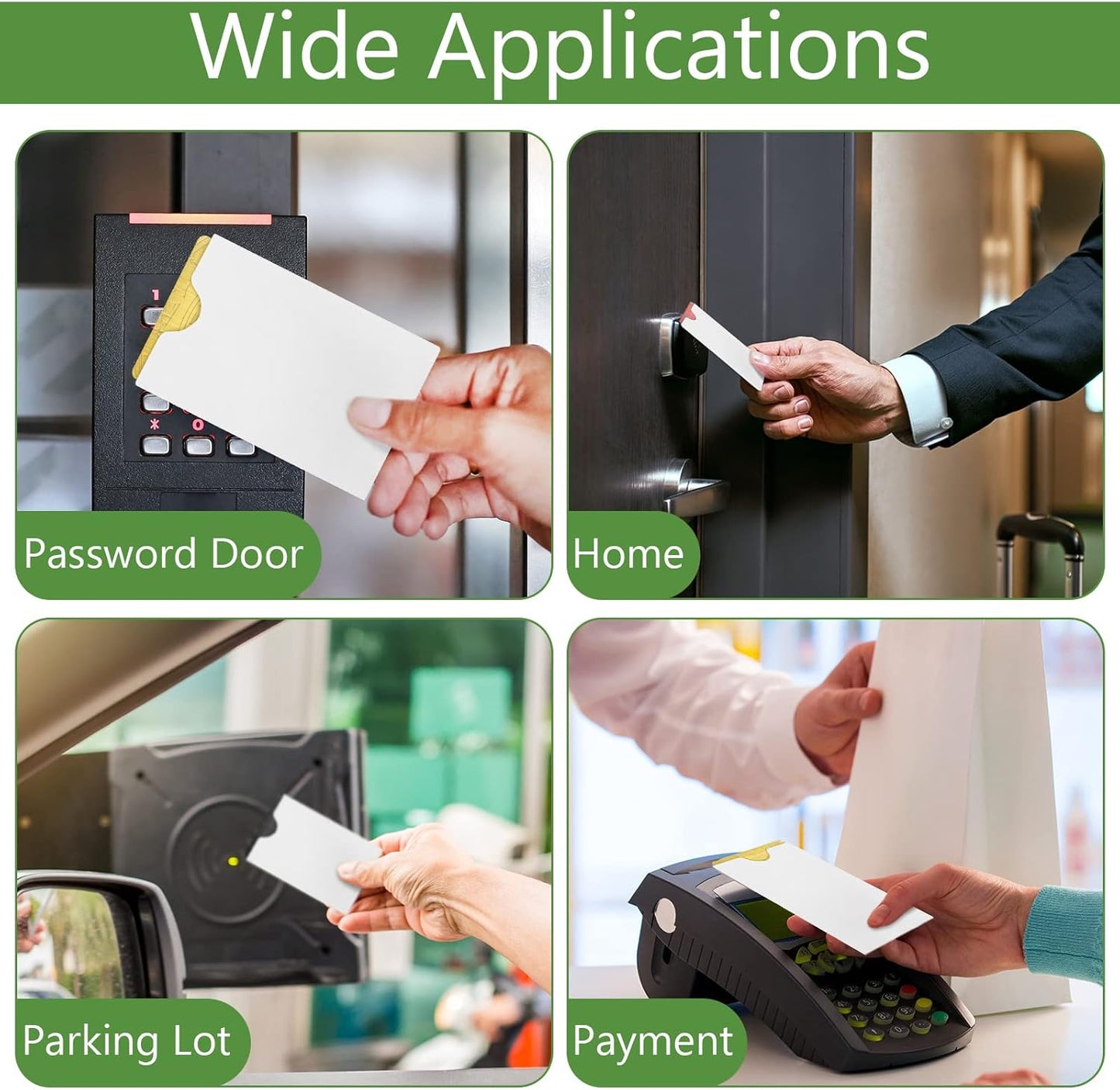 Thenshop 2000 Pieces Credit Card Sleeves Hotel Key Holder Blank Gift Envelopes Writable Printable Gift Card Sleeves White Key Sleeve Protector for Business, 2.4 x 3.5 Inch(White)