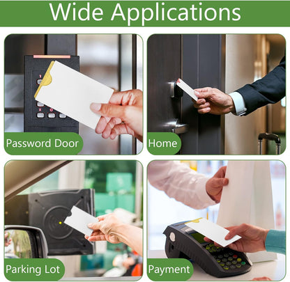 Thenshop 2000 Pieces Credit Card Sleeves Hotel Key Holder Blank Gift Envelopes Writable Printable Gift Card Sleeves White Key Sleeve Protector for Business, 2.4 x 3.5 Inch(White)