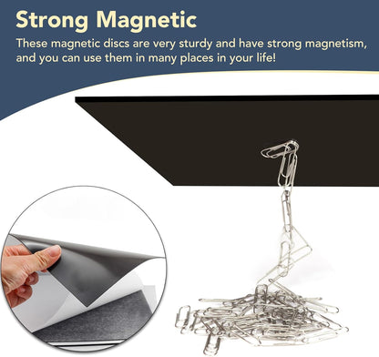 DIYMAG 8Pack Magnetic Adhesive Sheets, Magnetics Sheet with Adhesives Backing, 8x10 Inch Flexible Magnet for Crafts Photos and Die Storage Easy to Cut